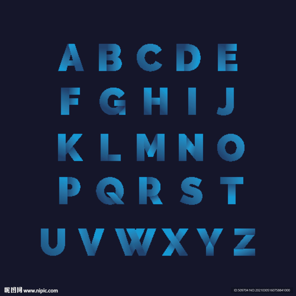 英文字母字体设计