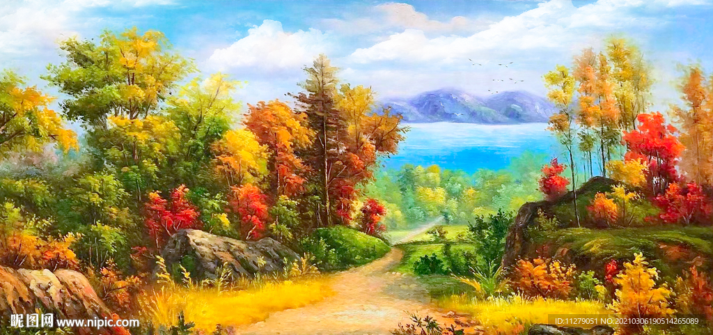 风景油画装饰画