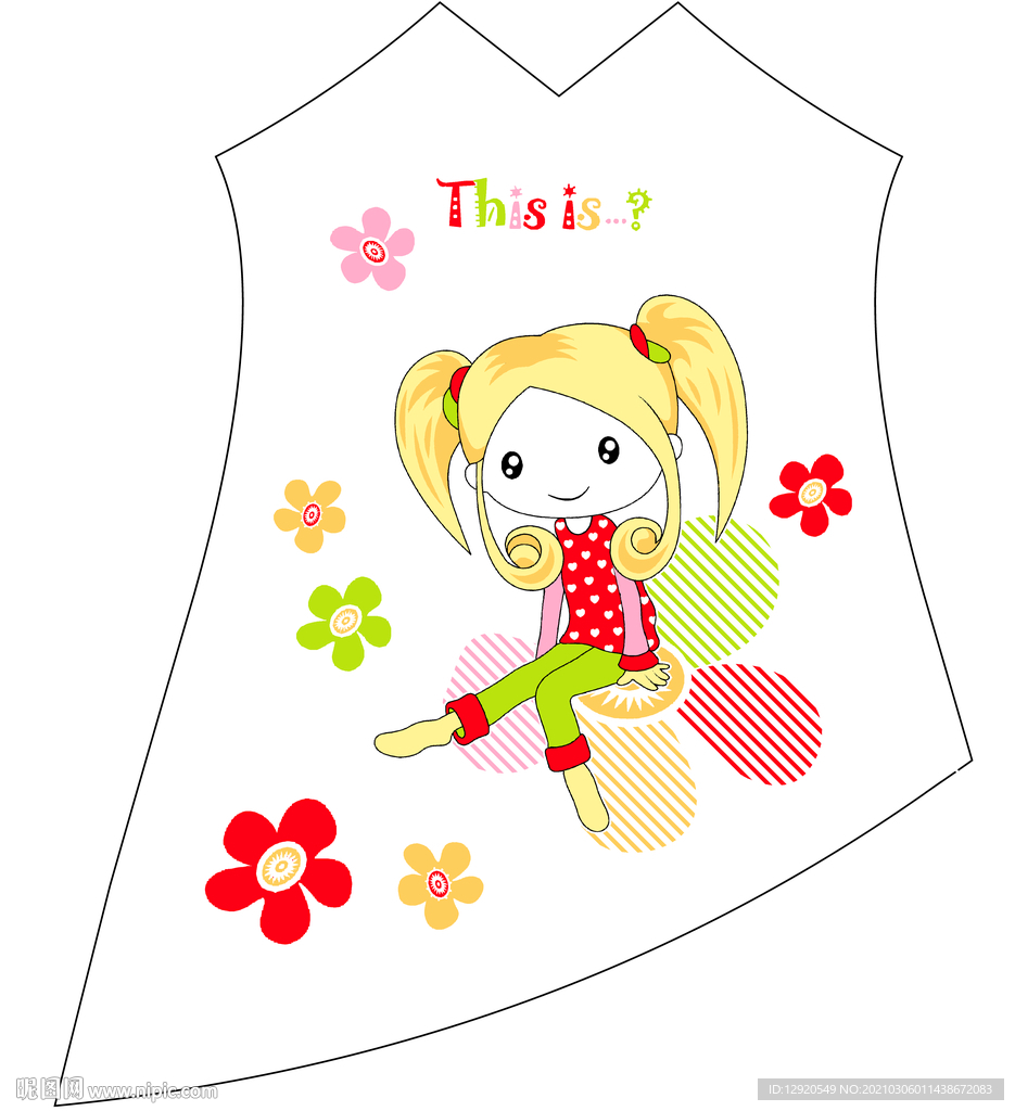 裁片定位卡通动漫人物