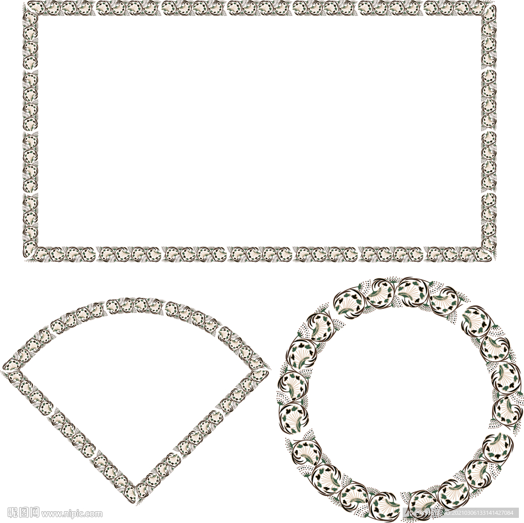 花蕊边饰边纹边框相框