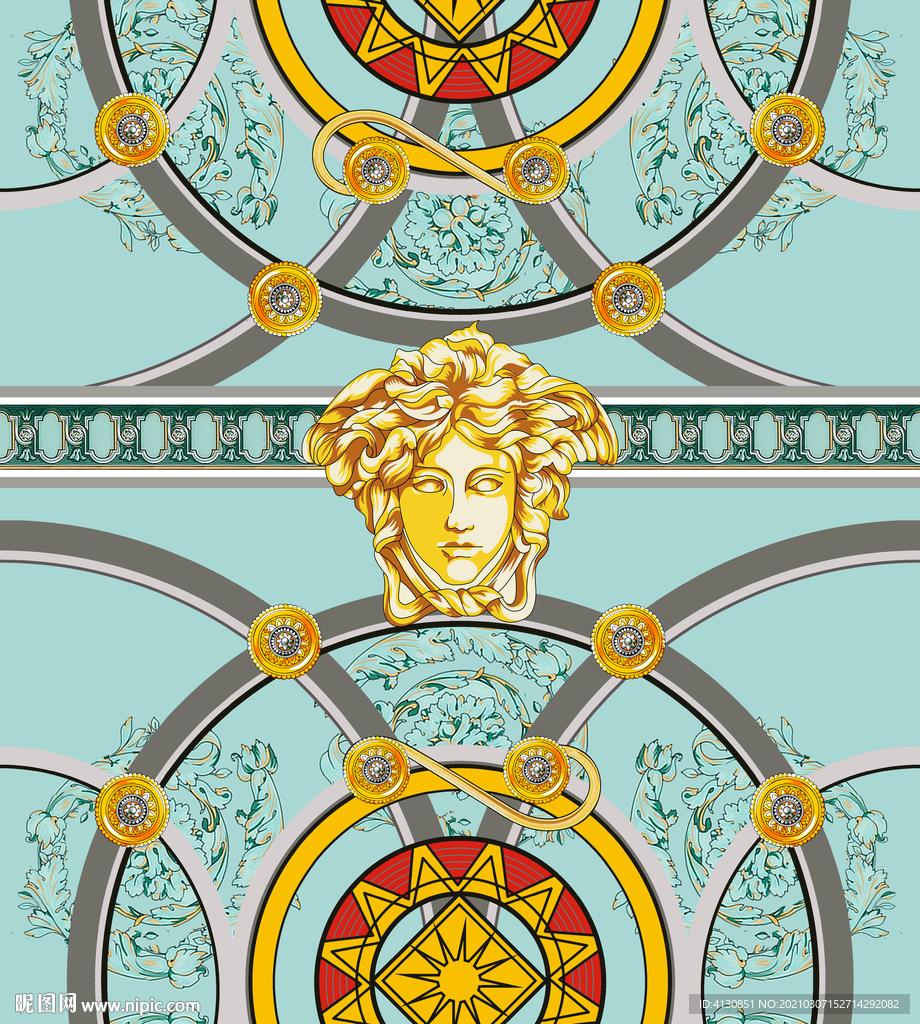 大牌 数码印花 面料设计 字母