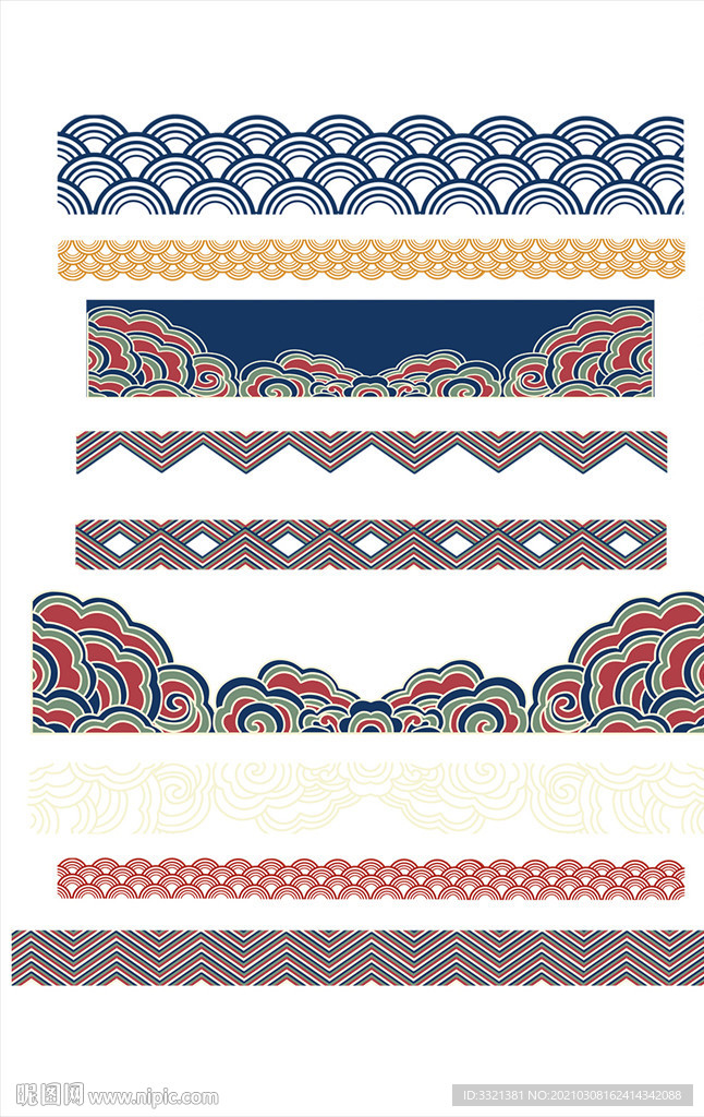 中国风纹理边框