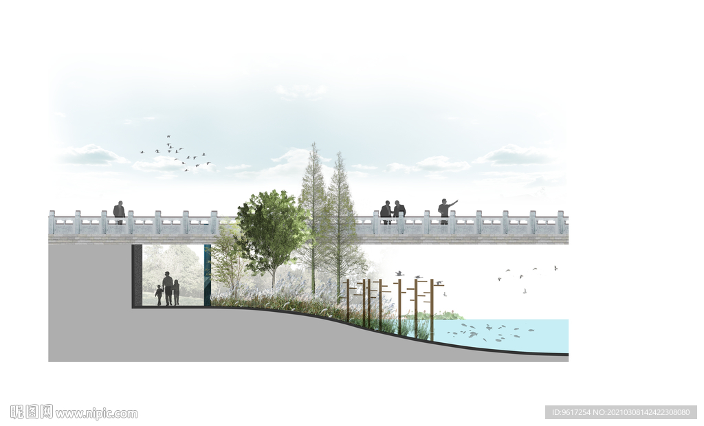 湿地公园立面图