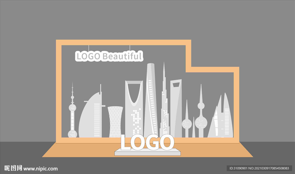 地产建筑留影合影