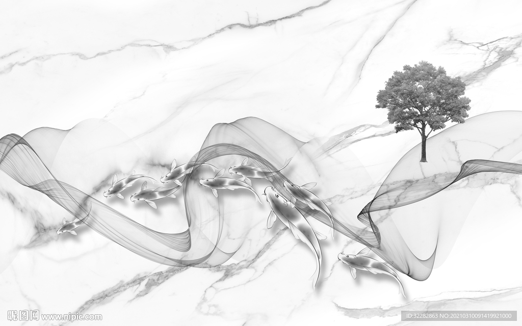 最新新灰色无框画 文件分层