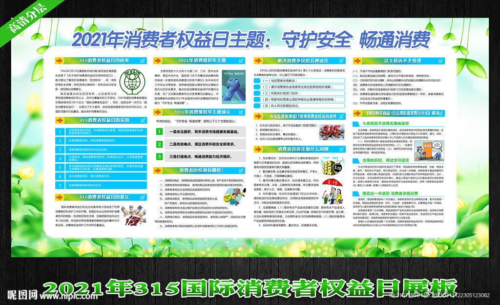 消费者权益日宣传展板
