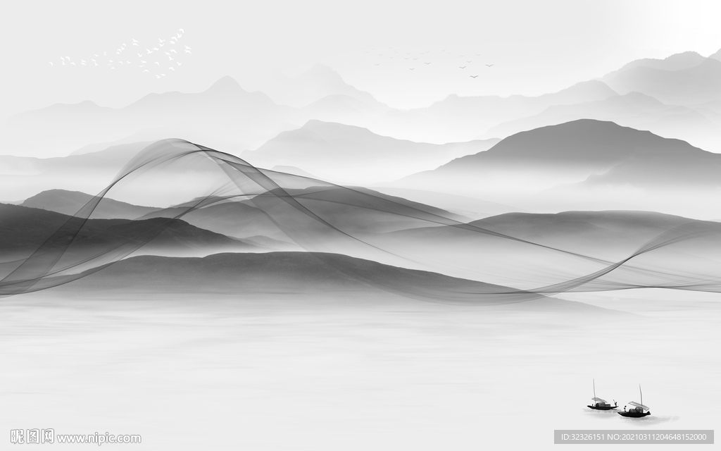 意境新山水高雅画 TIF分层