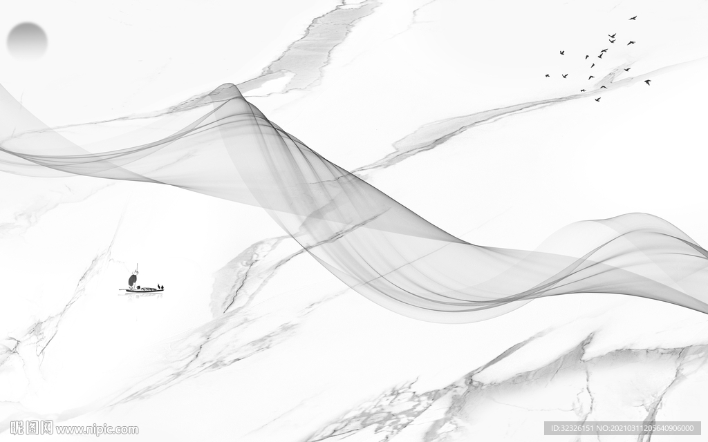 新款灰色无框画 TIF分层