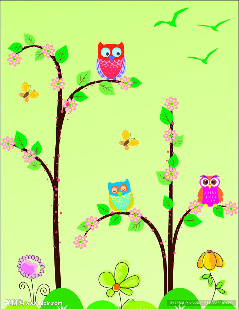 春来了 墙纸 墙贴画