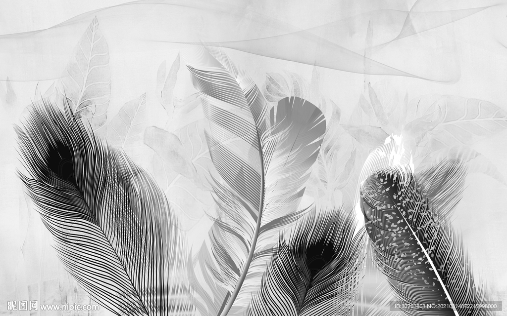 北欧新灰色背景墙 文件分层