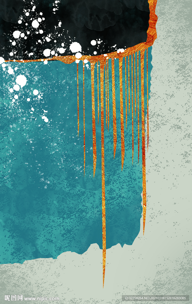 抽象色块装饰画