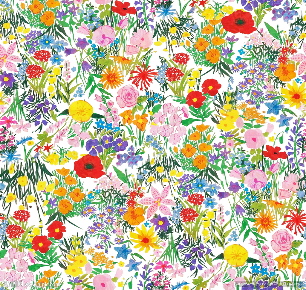 大牌 数码印花 女装花