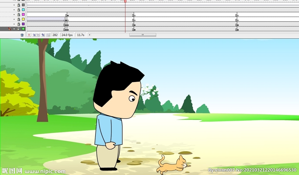 关于窗的动画36秒