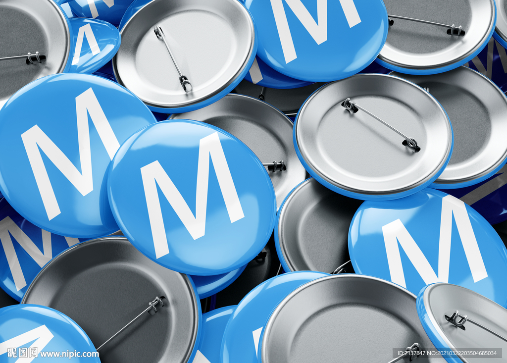 胸章别针胸针胸牌样机