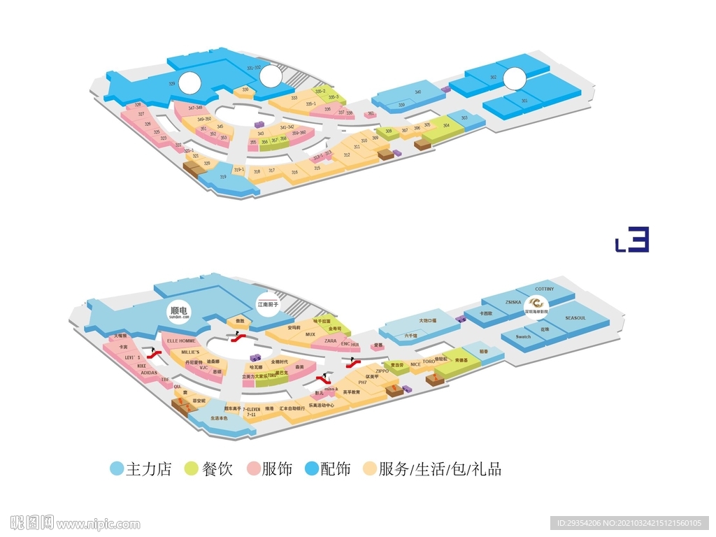 商场楼层总索引图片