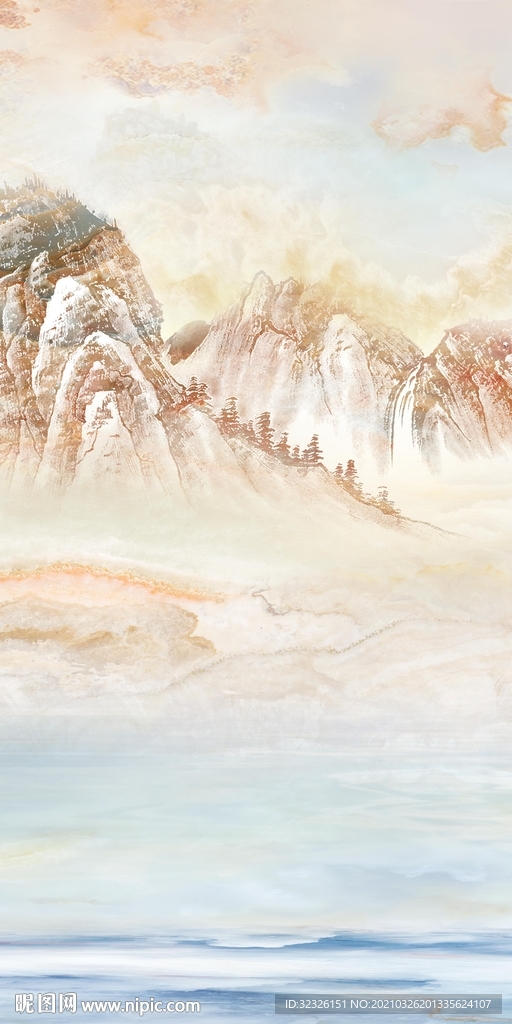 高清 新现代玄关画 tif分层