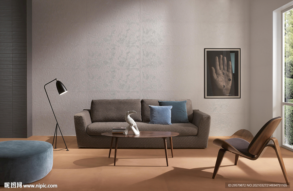 现代意式 瓷砖岩板效果图