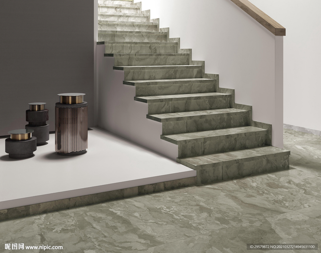 现代意式 瓷砖岩板效果图