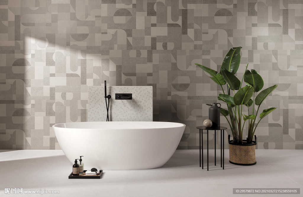 现代意式 瓷砖岩板效果图