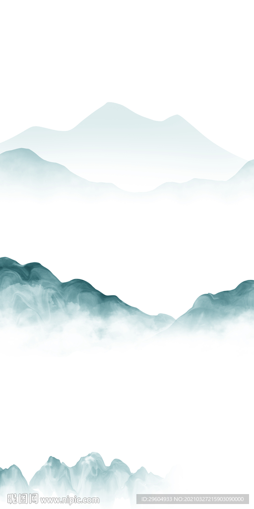 爆款山水画玄关画 TIF分层