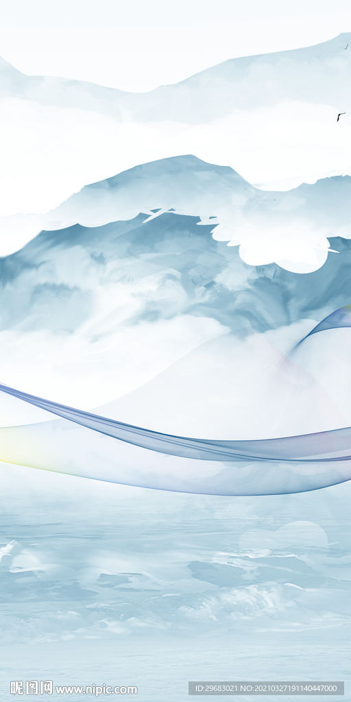 背景墙玄关画意境画 tif分层