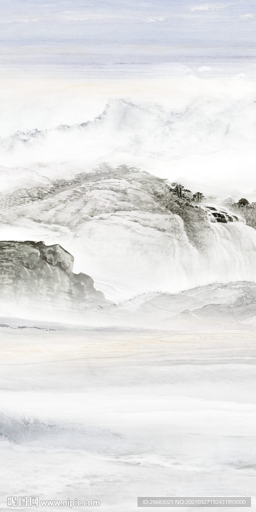 石纹玄关画意境画 tif分层