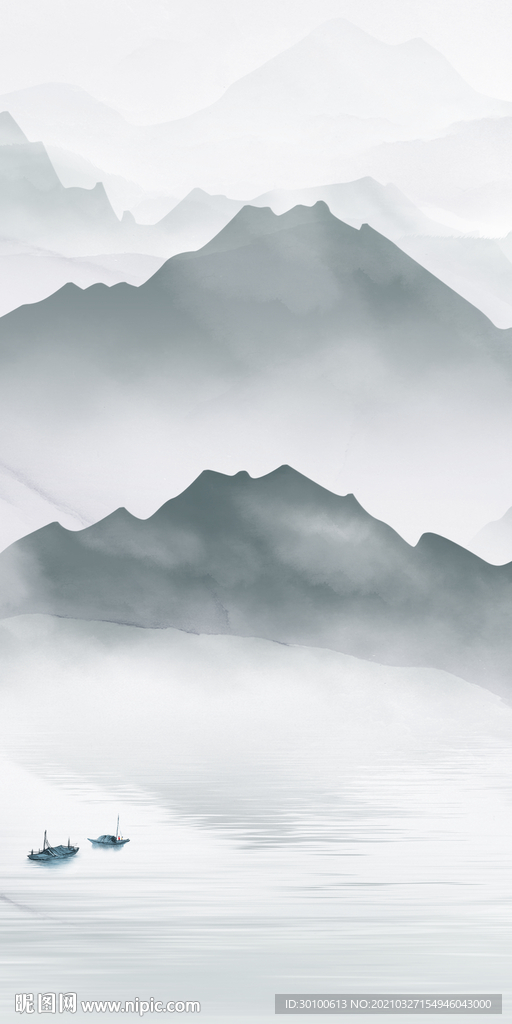 最新新品山水玄关 tif分层