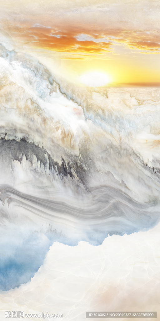 石纹新品山水玄关 tif分层