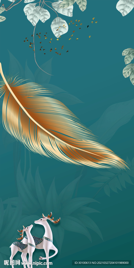 高清 装饰玄关背景 TIF分层