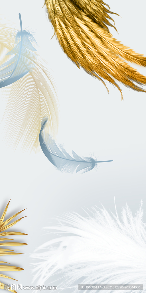 奢华装饰玄关背景 TIF分层