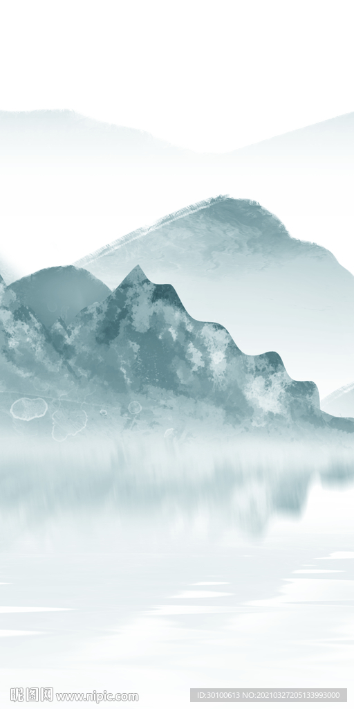 山水新无框画 tif分层