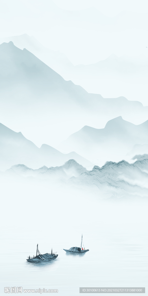 新款山水新无框画 tif分层