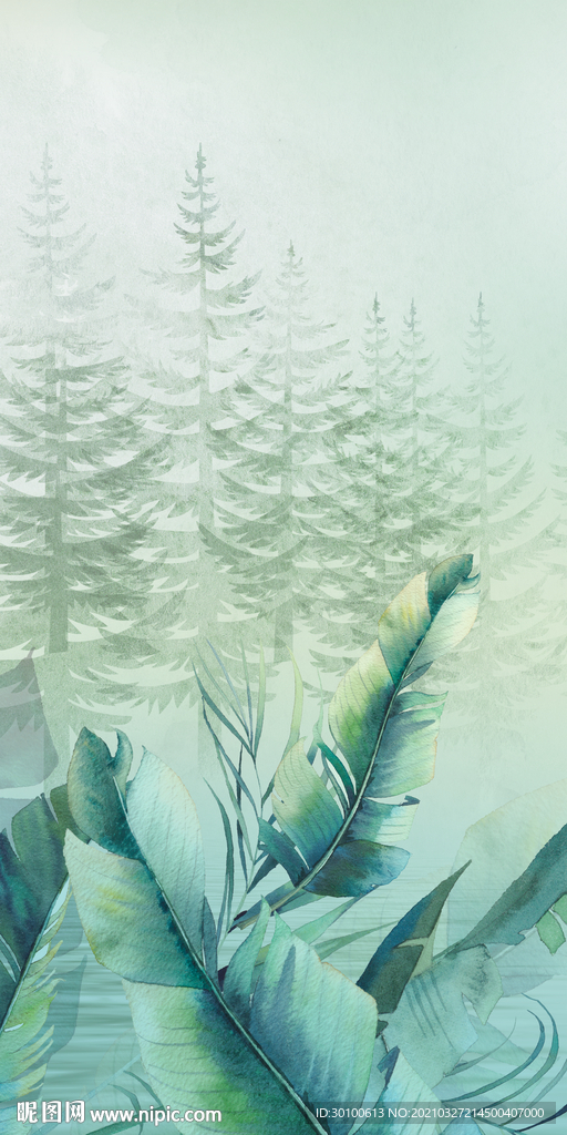 高清装饰玄关背景 TIF分层