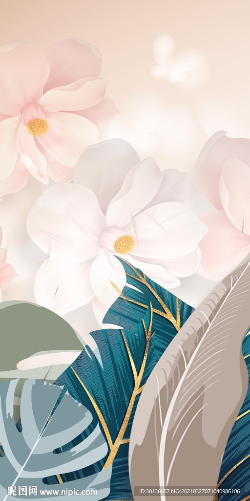 现代大气新无框画 TIF分层