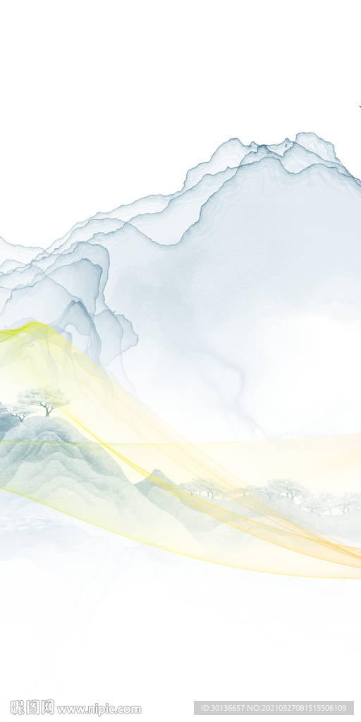 高清 风景山水玄关 TIF分层