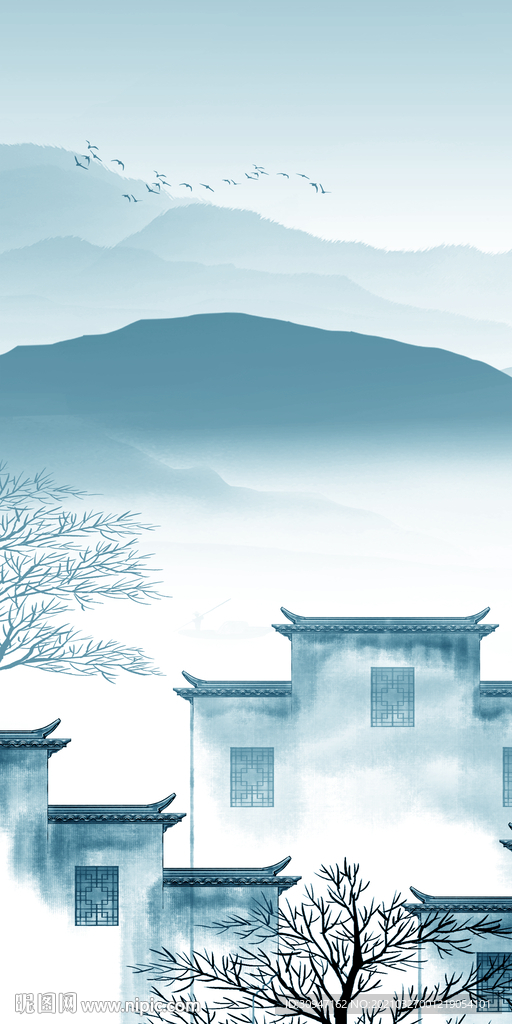 最新玄关山水画