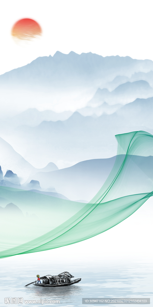 极简新高档玄关画 TIF分层