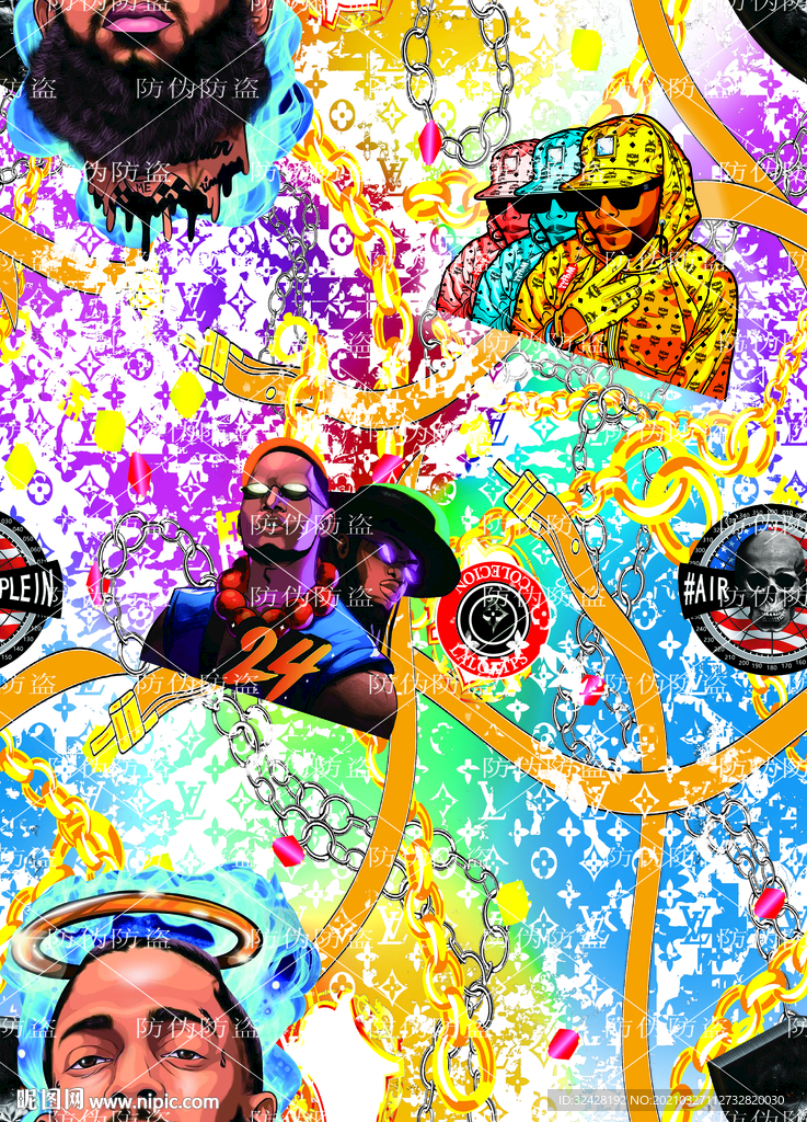 嘻哈 大牌 无缝衔接 高清分层