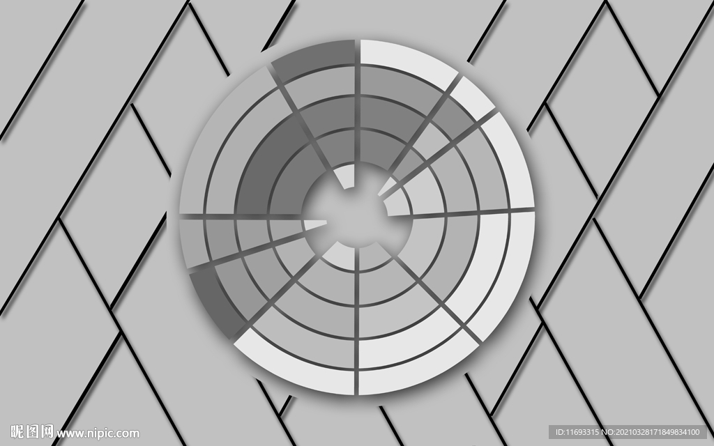 几何电视背景墙