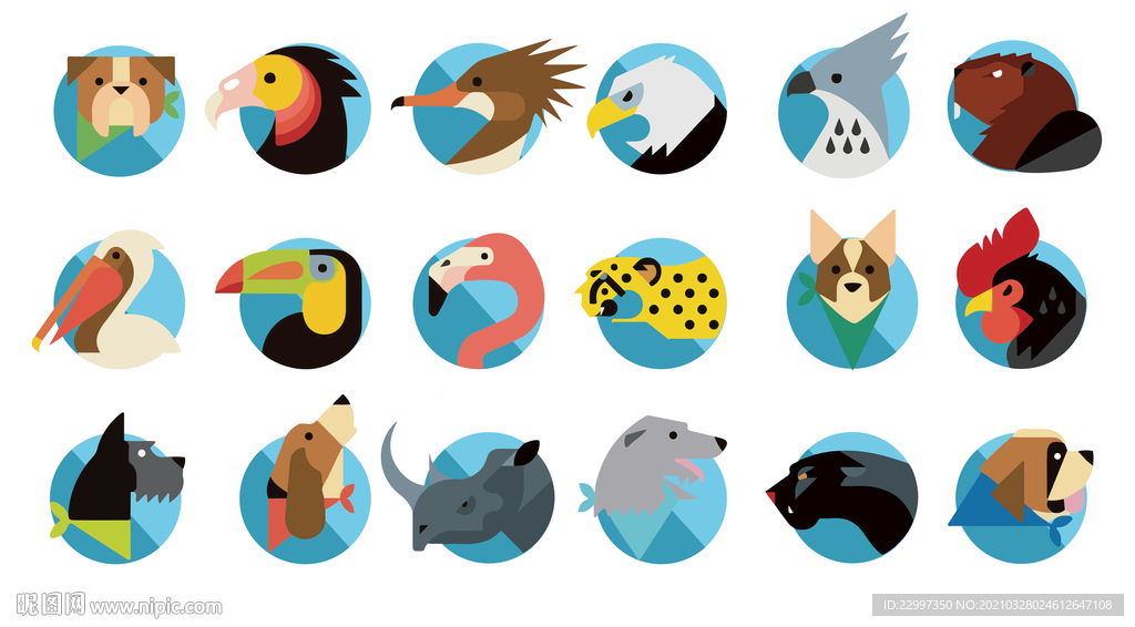创意动物头像