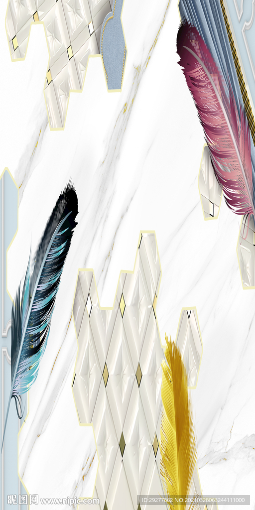 简约大气玄关框画 TIF分层