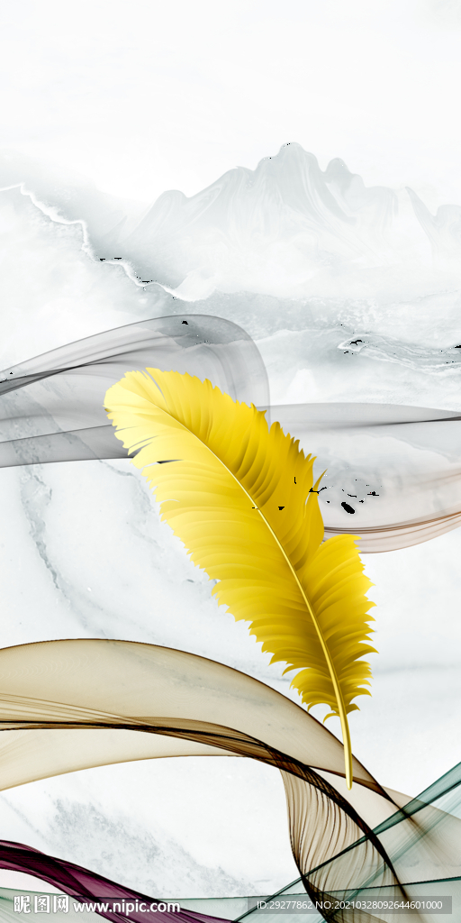 高清 大气玄关框画 TIF分层