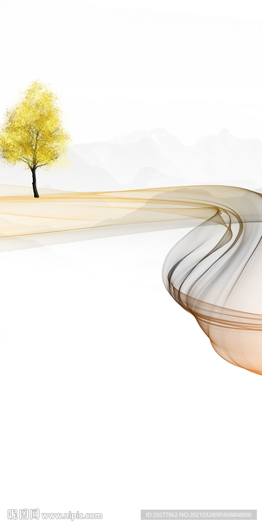 高清 玄关背景框画 TIF分层