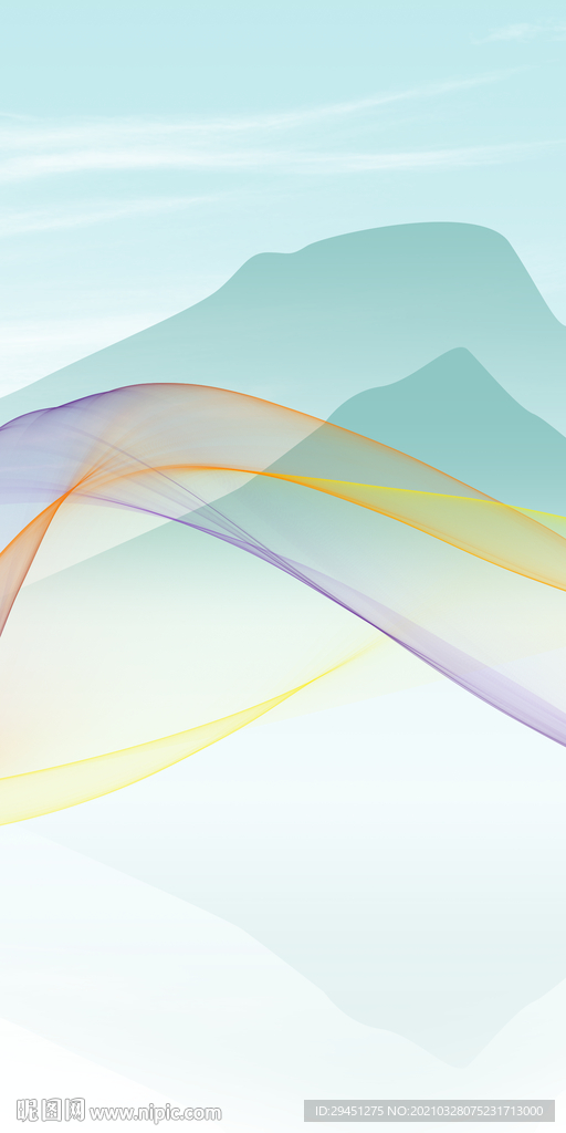 线条 轻奢新玄关画 TIF分层