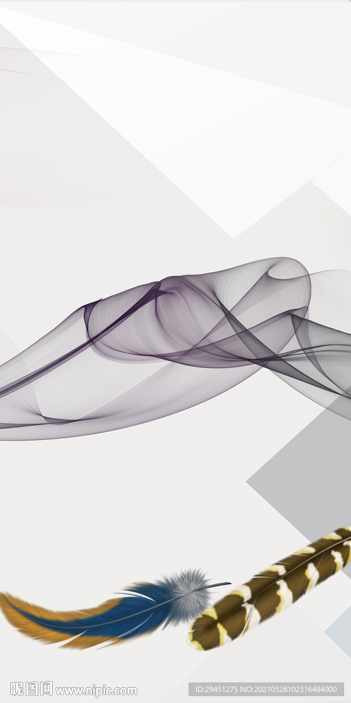 线条新欧式玄关画 tif分层