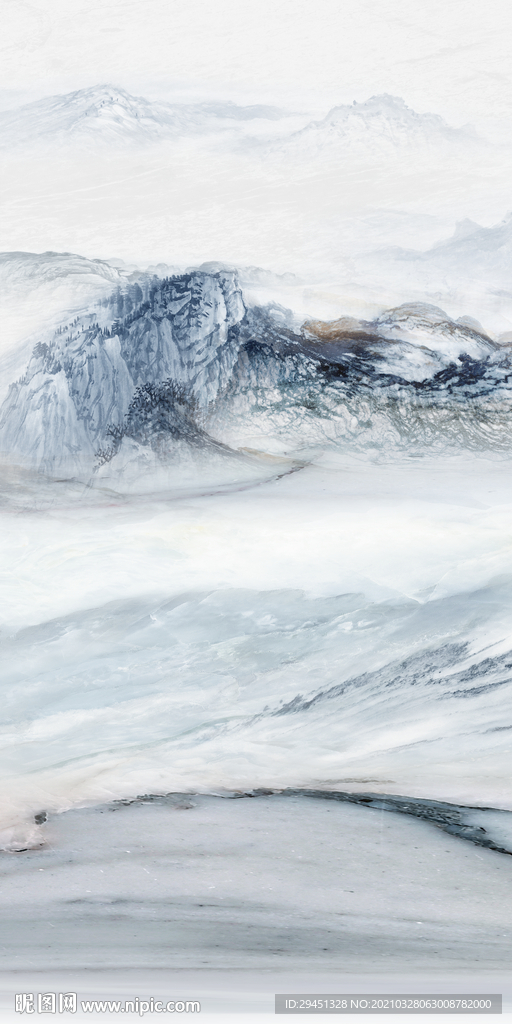 石纹框画玄关背景 TIF分层