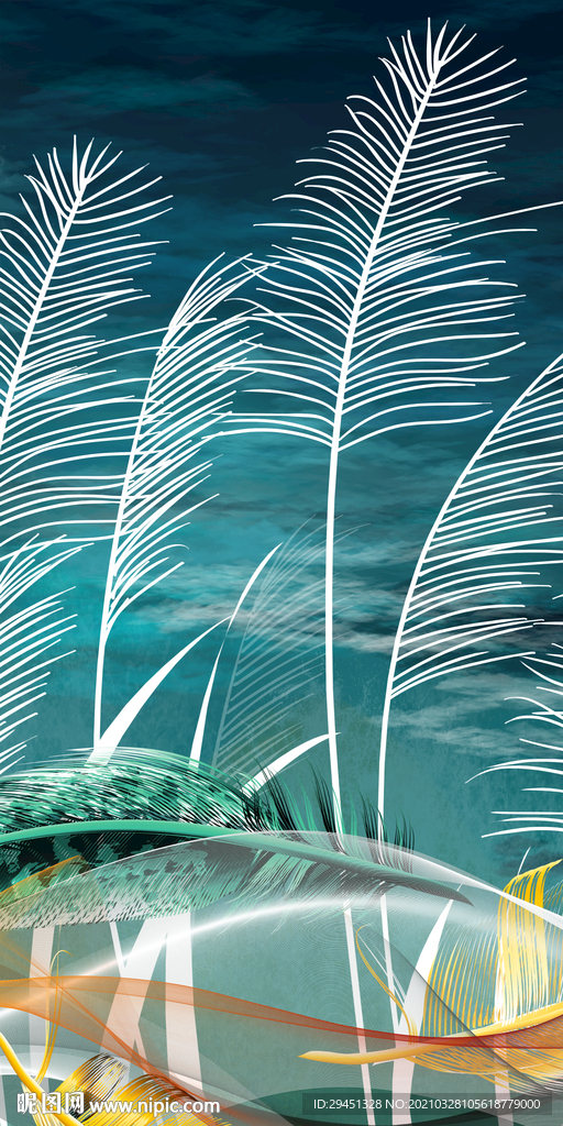 大气 玄关欧式新画 TIF分层