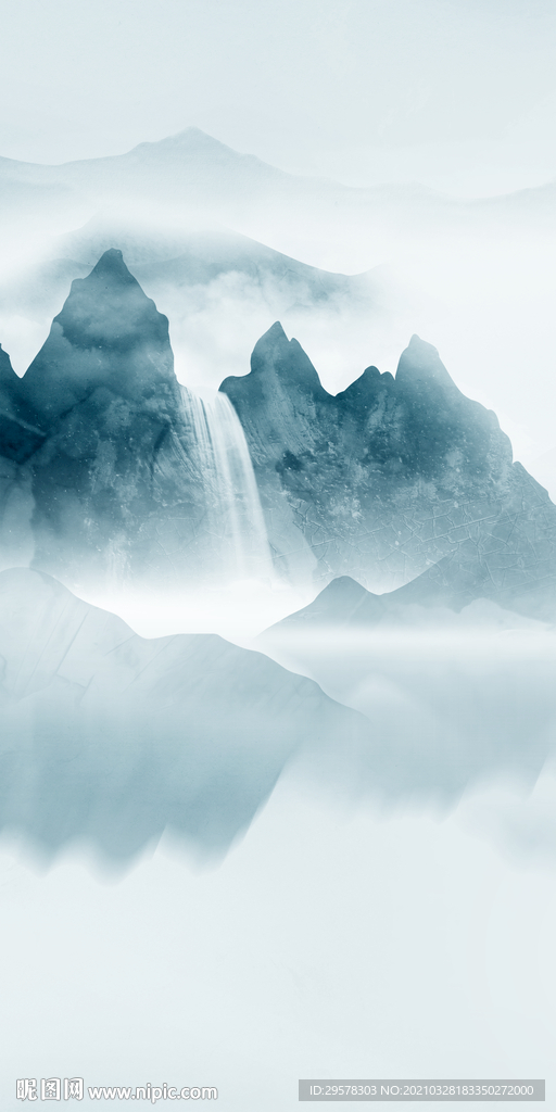 人气中式山水新图 TIF分层