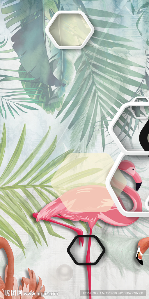 高清新欧式画玄关 TIF分层