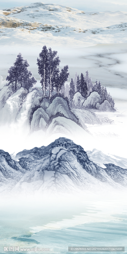 别墅简约山水新图 TIF分层